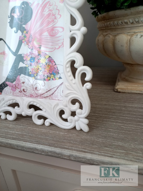 RAMKA NA ZDJĘCIE 23,5 CM BIEL ORANMENT RAMKA NA ZDJĘCIE 23,5 CM BIEL ORANMENT