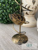 ŚWIECZNIK METALOWY WYS 20 CM LISTEK