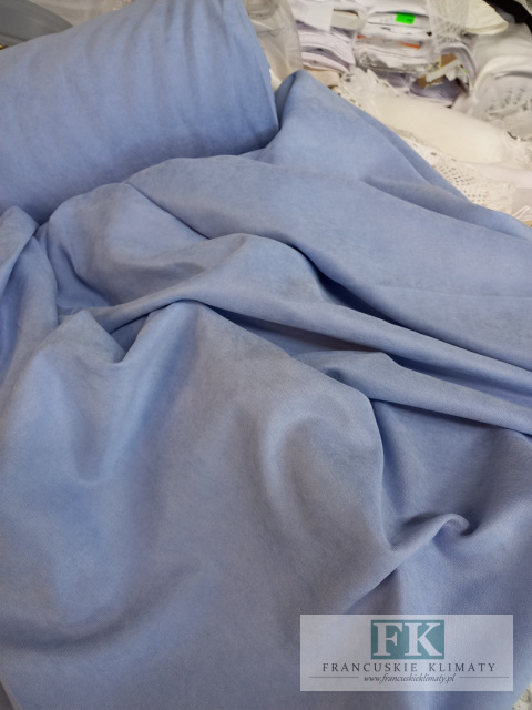 TKANINA ZASŁONOWO OBRUSOWA ELF 300 CM BŁĘKIT , PROWANSJA , SHABBY