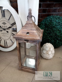 WSPANIAŁA DREWNIANA LATARNIA-LAMPION 55 CM W STYLU FRANCUSKIM, SHABBY, PROWANSJA. NOWOŚĆ WSPANIAŁA DREWNIANA LATARNIA-LAMPION 55 CM W STYLU FRANCUSKIM, SHABBY, PROWANSJA. NOWOŚĆ