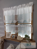 ZAZDROSTKA SZYDEŁKOWA "BABCINE ROBÓTKI" 70/200 BIEL , PROWANSJA , SHABBY