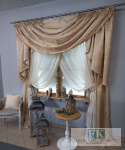 KOMPLET Z KRYSZTAŁAMI ! FIRANA + ZASŁONY + LAMBREKIN PROWANSJA , SHABBY , VINTAGE + KOMPLET Z KRYSZTAŁAMI ! FIRANA + ZASŁONY + LAMBREKIN PROWANSJA , SHABBY , VINTAGE +