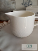 KOLEKCJA WHITE DROP KPL. CUKIERNICA+MLECZNIK wys. 9 cmstyl francuski, shabby, vintage