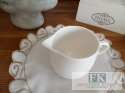 KOLEKCJA WHITE DROP KPL. CUKIERNICA+MLECZNIK wys. 9 cmstyl francuski, shabby, vintage
