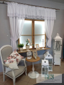 KPL LAMBREKIN + 2 BOKI GIPIURA BIEL , prowansja , shabby chic