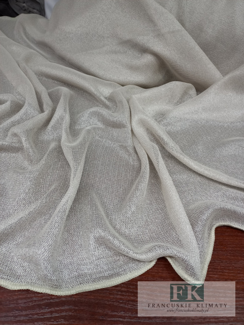 MATERIAŁ, TKANINA FIRANKOWA SIATECZKA CAFE LATTE , WYS 290 CM , PROWANSJA , DHABBY CHIC