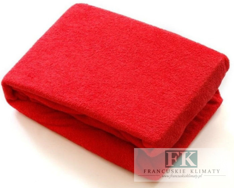 PRZEŚCIERADŁO FROTTE 180X200 Z GUMKĄ CZERWONE PRZEŚCIERADŁO FROTTE 180X200 Z GUMKĄ CZERWONE