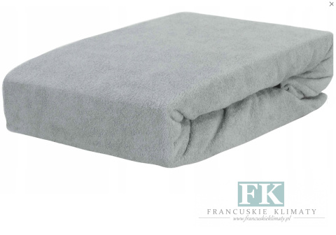 PRZEŚCIERADŁO FROTTE 180X200 Z GUMKĄ JASNY SIWY PRZEŚCIERADŁO FROTTE 180X200 Z GUMKĄ JASNY SIWY