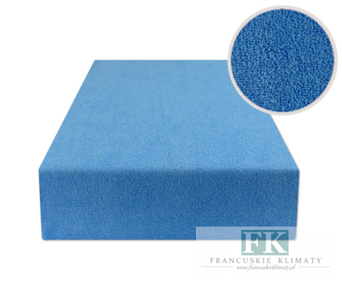 PRZEŚCIERADŁO FROTTE 220X200 Z GUMKĄ NIEBIESKIE PRZEŚCIERADŁO FROTTE 220X200 Z GUMKĄ NIEBIESKIE