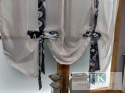 PANEl SZARFA EKRAN ROLETKA 140/140 BATYST , TKANINA KWIATY , PROWANSJA SHABBY CHIC