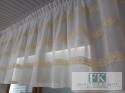 ZAZDROSTKA LAMBREKIN BATYST KORONKA 330/80 , PROWANSJA , SHABBY CHIC, VINTAGE , RETRO
