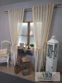 FIRANA/ZASŁONA LEN - szeroka KORONKA 140/250 FIRANA/ZASŁONA LEN - szeroka KORONKA 140/250