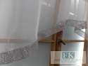 FIRANA ŁUCZEK WOAL BIAŁY CYRKONIE 200/110 , GLAMOUR , LOFT
