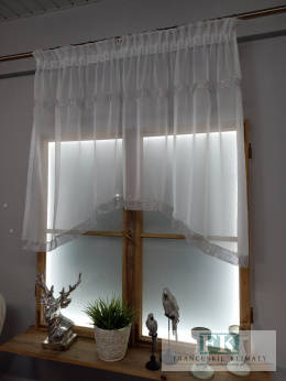 FIRANA ŁUCZEK WOAL BIAŁY CYRKONIE 200/110 , GLAMOUR , LOFT