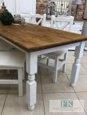 KOMPLET LITE DREWNO ! STÓŁ + 6 KRZESEŁ - 180 X 90 CM KOMPLET LITE DREWNO ! STÓŁ + 6 KRZESEŁ - 180 X 90 CM