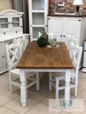 KOMPLET LITE DREWNO ! STÓŁ + 6 KRZESEŁ - 180 X 90 CM KOMPLET LITE DREWNO ! STÓŁ + 6 KRZESEŁ - 180 X 90 CM