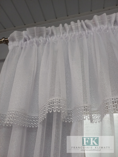 KPL "SANDRA" LAMBREKIN + FIRANA , GIPIURA , prowansja , shabby chic
