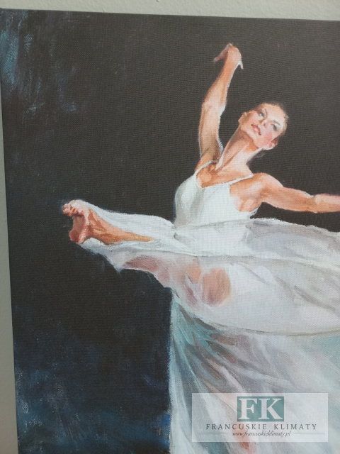 OBRAZ NA PŁÓTNIE 50 X 50 TAŃCZĄCA BALETNICA