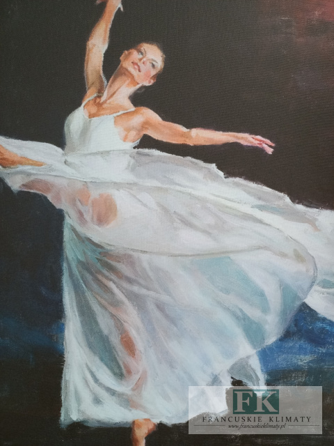 OBRAZ NA PŁÓTNIE 50 X 50 TAŃCZĄCA BALETNICA