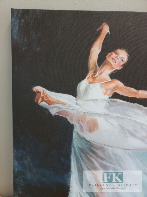 OBRAZ NA PŁÓTNIE 50 X 50 TAŃCZĄCA BALETNICA