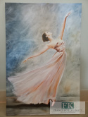 OBRAZ NA PŁÓTNIE 50X 75 TAŃCZĄCA BALERINA, BALETNICA