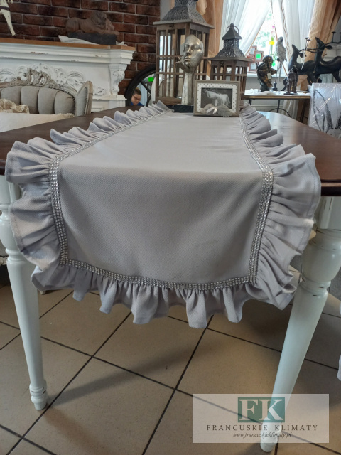 BIEŻNIK SERWETA FALBANY , CYRKONIE 45 x 180 STYL FRANCUSKI ROWENSALSKI , LOFT BIEŻNIK SERWETA FALBANY , CYRKONIE 45 x 180 STYL FRANCUSKI ROWENSALSKI , LOFT