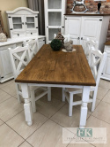 KOMPLET LITE DREWNO ! STÓŁ + 6 KRZESEŁ - 180 X 90 CM KOMPLET LITE DREWNO ! STÓŁ + 6 KRZESEŁ - 180 X 90 CM