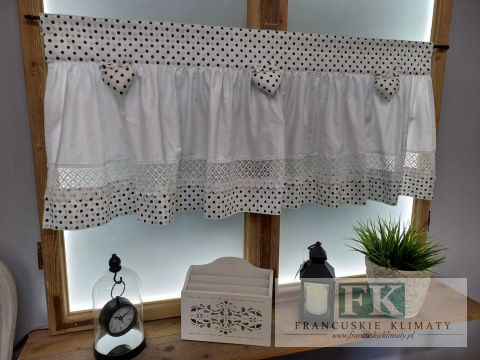 ZAZDROSTKA ZAZDROSKA SZYTA SERCE SERDUSZKO kropki czarne 110/50 SHABBY NA WYMIAR , BAWEŁNA 100% ZAZDROSTKA ZAZDROSKA SZYTA SERCE SERDUSZKO kropki czarne 110/50 SHABBY NA WYMIAR , BAWEŁNA 100%