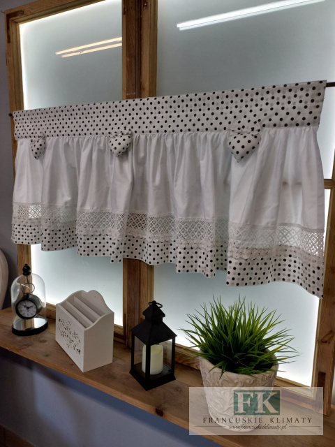 ZAZDROSTKA ZAZDROSKA SZYTA SERCE SERDUSZKO kropki czarne 110/50 SHABBY NA WYMIAR , BAWEŁNA 100% ZAZDROSTKA ZAZDROSKA SZYTA SERCE SERDUSZKO kropki czarne 110/50 SHABBY NA WYMIAR , BAWEŁNA 100%