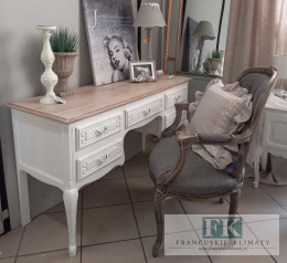 FRANCUSKIE BiURKO - TOALETKA LUDWIK W STYLU PROWANSALSKIM, SHABBY CHIC, VINTAGE.