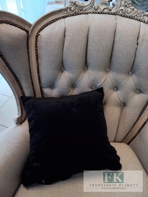 POSZEWKA GLAMOUR 40/40VELVET PLUSZ TRZY FALBANY cyrkonie , CZERŃ