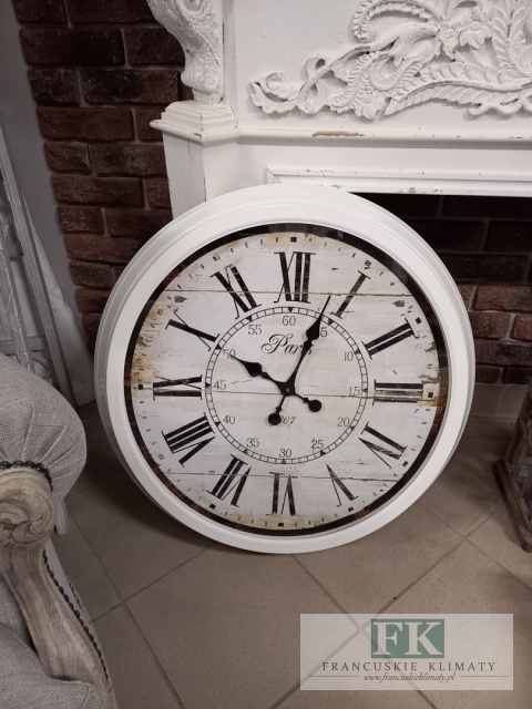 ZEGAR PARIS FI 70 CM , SHABBY , VINTAGE ZEGAR PARIS FI 70 CM , SHABBY , VINTAGE