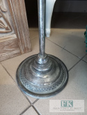 LAMPION / LATARNIA 114 cm na nodze METAL stare srebro