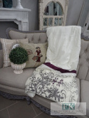 KŁ. NARZUTA FLOWER PATTERN 220 X 240 CM BAWEŁNA SHABBY , PROWANSJA , VINTAGE