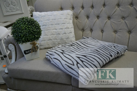 KOC ZEBRA BRĄZ 150X200 NARZUTA SHABBY CHIC VINTAGE KOC ZEBRA BRĄZ 150X200 NARZUTA SHABBY CHIC VINTAGE
