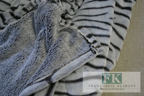 KOC ZEBRA BRĄZ 150X200 NARZUTA SHABBY CHIC VINTAGE KOC ZEBRA BRĄZ 150X200 NARZUTA SHABBY CHIC VINTAGE