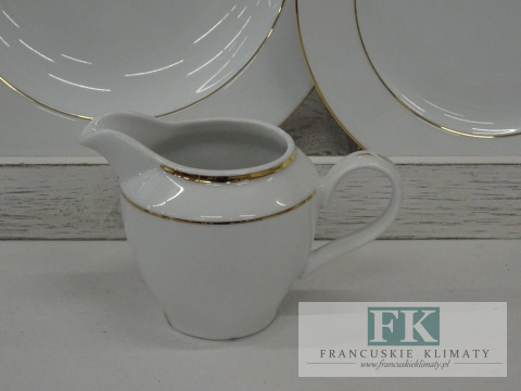 KOLEKCJA GOLD FRAME MLECZNIK wys. 7 cm styl francuski, shabby, vintage