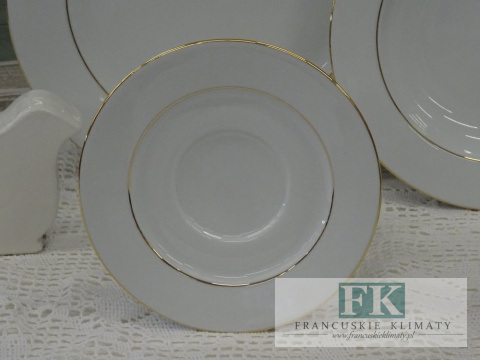 KOLEKCJA GOLD FRAME SPODEK śr. 16 cm styl francuski, shabby, vintage