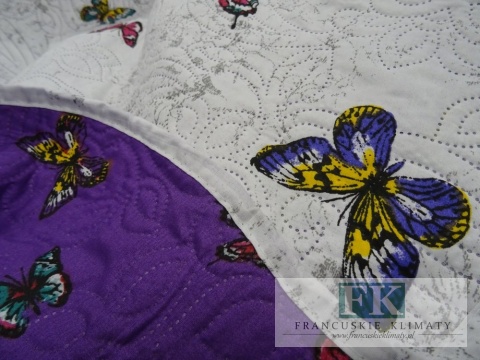 KŁ. NARZUTA PATCHWORK 170 X 210 CM BAWEŁNA SHABBY , PROWANSJA , VINTAGE