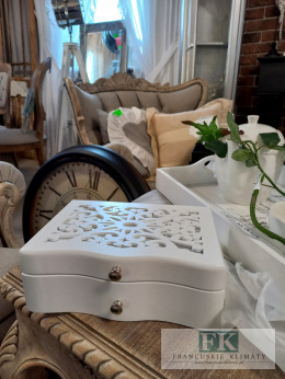CUDO SZKATUŁKA 20 CM NA BIŻUTERIĘ shabby , prowansja , vintage