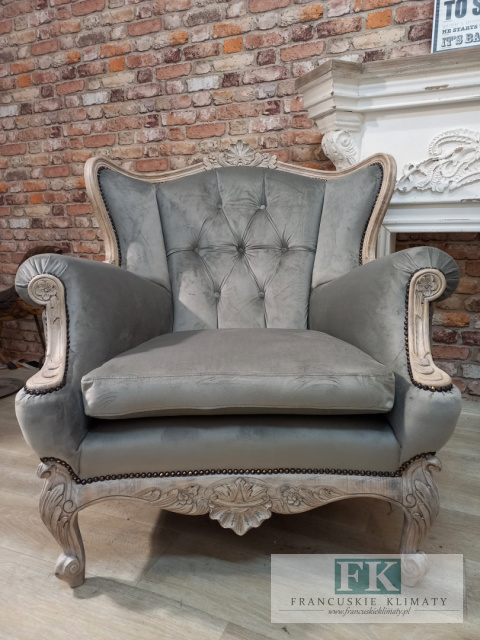 *FRANCUSKI KPL. SOFA + 2 FOTELE antyczne drewno plusz *FRANCUSKI KPL. SOFA + 2 FOTELE antyczne drewno plusz