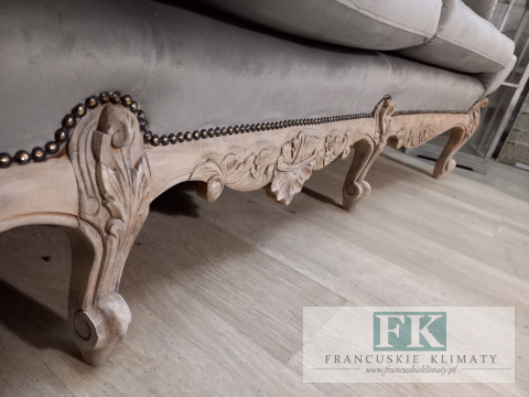 *FRANCUSKI KPL. SOFA + 2 FOTELE antyczne drewno plusz *FRANCUSKI KPL. SOFA + 2 FOTELE antyczne drewno plusz