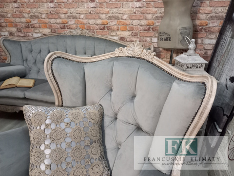 *FRANCUSKI KPL. SOFA + 2 FOTELE antyczne drewno plusz *FRANCUSKI KPL. SOFA + 2 FOTELE antyczne drewno plusz