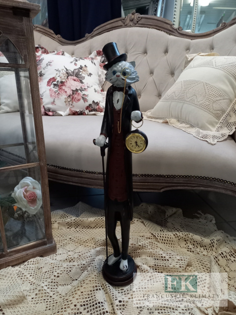 CUDOWNA FIGURA KOT - ZEGAR 64 CM CUDOWNA FIGURA KOT - ZEGAR 64 CM