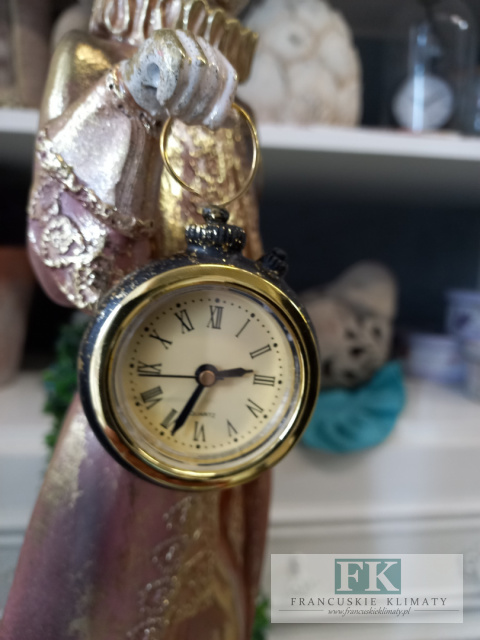 KRÓLIK Z ZEGAREM FIGURA ZAJĄC 59 CM