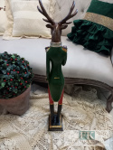 FIGURA z zegarem 72 cm !! renifer , jeleń , jelonek FIGURA z zegarem 72 cm !! renifer , jeleń , jelonek