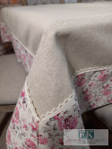 PROMOCJA ! OBRUS 150X350 natura kwiaty koronka len PROMOCJA ! OBRUS 150X350 natura kwiaty koronka len