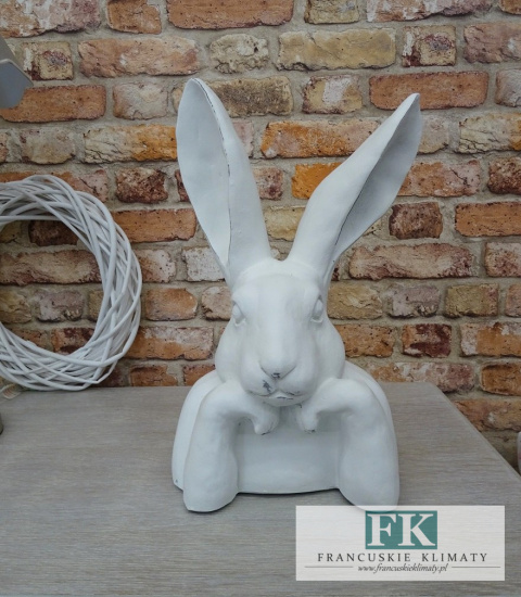 WIELKA CERAMICZNA FIGURA KRÓLIK 49 CM zając WIELKA CERAMICZNA FIGURA KRÓLIK 49 CM zając