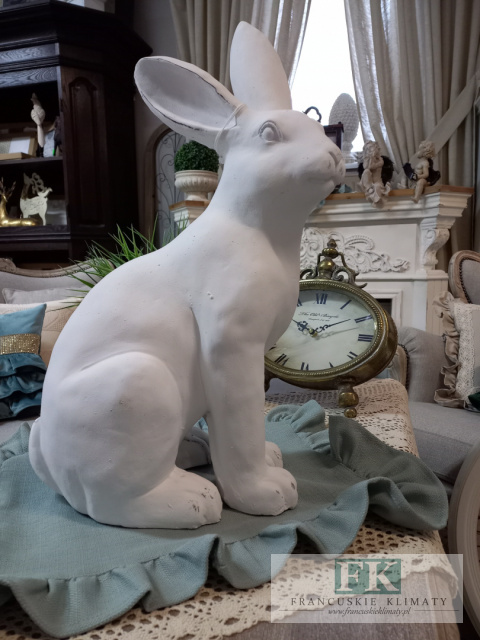 CUDOWNA WIELKA CERAMICZNA FIGURA KRÓLIK 49 cm zając CUDOWNA WIELKA CERAMICZNA FIGURA KRÓLIK 49 cm zając