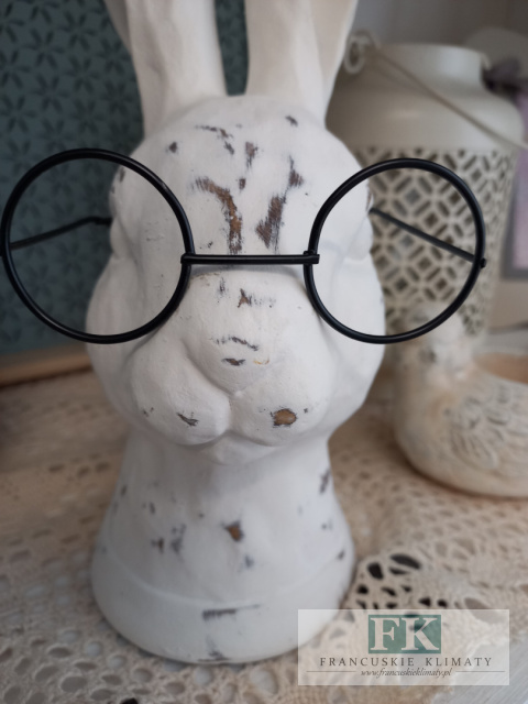 FIGURA KRÓLIK ZAJĄC 27CM OKULARY FIGURA KRÓLIK ZAJĄC 27CM OKULARY